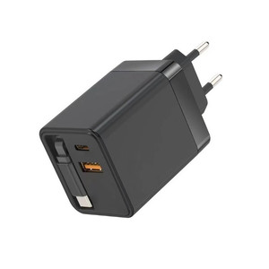 <span class=keywords><strong>Cargador</strong></span> USB PD QC3.0 de <span class=keywords><strong>40W</strong></span> de alta calidad con adaptador Gan estirable Compatible con <span class=keywords><strong>iPhone</strong></span> para portátiles Samsung, teléfonos móviles - Product Image 3