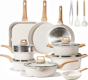 <span class=keywords><strong>Ensemble</strong></span> de casseroles et poêles CAROTE, revêtement antiadhésif multicouche, <span class=keywords><strong>ensemble</strong></span> de cuisine à <span class=keywords><strong>induction</strong></span>, 26 pièces avec poêles, casseroles et grill - Product Image 1