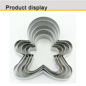 Beeman ensemble de moules à pâtisserie de noël pour homme, emporte-pièce de décoration en pain d'épices, 5 pièces - Product Image 3