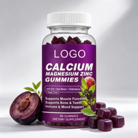Gummies aux fruits rouges mélangés (orange, cerise, myrtille, framboise, cassis, raisin) enrichies en Calcium, Magnésium et Zinc