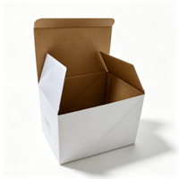 Boîte en carton ondulé ivoire, boîte cadeau minimaliste, impression personnalisée pour l'emballage de petits produits, vente au détail, cadeau, vente en gros