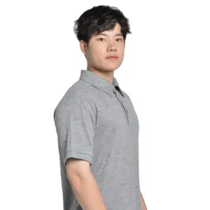 Camiseta POLO de manga corta de secado rápido Merino personalizada para hombre
