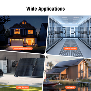 Batterie de rack de serveur LiFePO4 Humsienk 48V 100AH 100A BMS Bluetooth portable pour fourgons, camping-cars, voiturettes de golf, voitures de tourisme, énergie solaire - Product Image 3