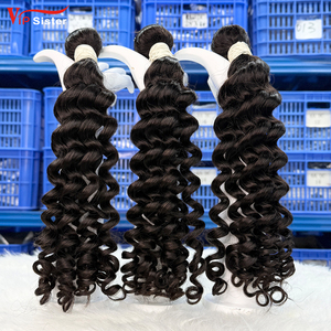 Venta al por Mayor <span class=keywords><strong>de</strong></span> Cabello Indio Virgen 6a, Cabello Remy con Ondas Profundas, 100% Cabello Humano - Product Image 3