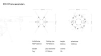 BROUAV 3.5 pouces de haut Tricopter Drone cadre pompe composant central écologique 1 an de garantie léger 7g fabriqué en Chine