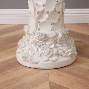 <strong>Tall</strong> Vase Indoor <strong>Outdoor</strong> Planter Fiberglass Flower <strong>Pot</strong> Round Stand Pillar Floor <strong>Plant</strong> <strong>Pots</strong> - Product Image 6