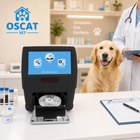 Analyseur de chimie sanguine vétérinaire OSCAT avec 26 panneaux de tests |   Machine de biochimie animale portable pour chiens, chats, chevaux, bovins, clinique