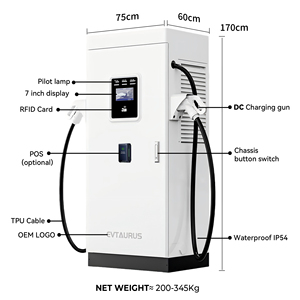 Estación <span class=keywords><strong>de</strong></span> Carga Rápida para Vehículos Eléctricos <span class=keywords><strong>de</strong></span> 120kw, 160kw, 240kw, con Protocolos CCS, GBT y Chademo, Diseño Modular <span class=keywords><strong>de</strong></span> Módulos <span class=keywords><strong>de</strong></span> Potencia - Product Image 3