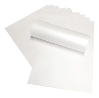 Papier autocollant en vinyle imprimable de qualité supérieure 8,5 x 11 pour imprimante jet d'encre et laser, papier autocollant blanc mat imperméable