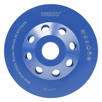 Disque à tronçonner diamanté HERZO 125 mm, grain grossier, pour meulage et ébavurage du béton, trou de 22,23 mm