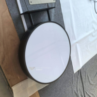 Caja de Luz Acrílica de Doble Cara con Borde de Acero Inoxidable de 100 mm de Grosor, Resistente y Duradera, Personalizada de Fábrica con Soporte y Base