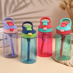 <b>Large</b> 500ml Capacity Outdoor Portable Water Bottle Drop-Proof Straw <b>Cup</b> for Students and Children's Summer Sports - Product Image 1