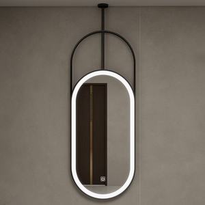 Miroir intelligent LED anti-buée à <span class=keywords><strong>suspension</strong></span> métallique avec écran tactile et rétroéclairage, idéal pour appartements et hôtels - Offre Spéciale - Product Image 3