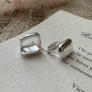 Pendientes de Plata de Ley S925, Diseño Coreano Retro, Cuadrados, Minimalistas, Moda Coreana, Venta al Por Mayor - Product Image 4