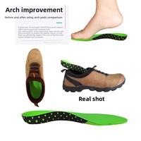 Semelles orthopédiques unisexe pour correction de pied plat, correction de la posture du pied vers l'intérieur et vers l'extérieur, soutien de la voûte plantaire, semelles complètes pour chaussures