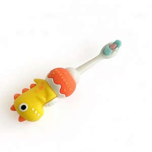 Brosse à dents pour enfants, motif dessin animé, poils extra doux, avec étui portable, produit d'hygiène buccale pour enfants, pour la maison et les voyages, brosse à dents souple - Product Image 2