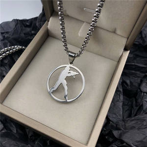 สร้อยคอสแตนเลสพร้อมจี้,สร้อยคอโลโก้โจมตีรอบโลกเกมอนิเมะ CS โลโก้เสน่ห์ - Product Image 2