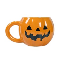 Tasse de citrouille festive mignon visage de citrouille en céramique Halloween tasse ensemble 400ml motif de citrouille tasses à café pour boissons chaudes pour adultes
