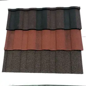 1340*420*0,4mm Terrakotta spanische Dachziegel Preise Farbe Stein beschichtet billige Metalldach ziegel platte