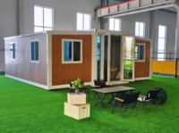 Expédition immédiate : Maison préfabriquée mobile extensible de 40 pieds ou 20 pieds, conforme aux normes locales, maison préfabriquée portable de luxe, 2 chambres