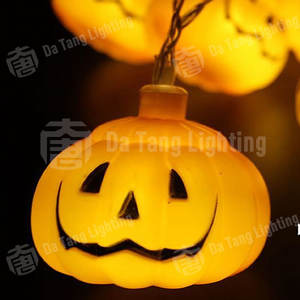 Guirnalda de luces LED con diseño de calabaza de Halloween para exteriores, IP65, lámpara decorativa para fiestas, patio y jardín. - Product Image 2