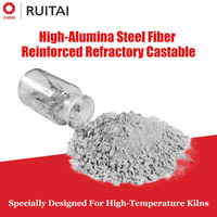 Fibre de haute alumine résistante aux températures élevées, à l'usure et aux chocs thermiques, pour coulis réfractaire