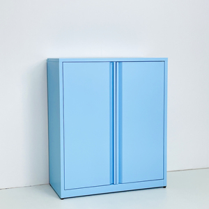 Grande quantité Armoire <span class=keywords><strong>de</strong></span> <span class=keywords><strong>rangement</strong></span> en acier <span class=keywords><strong>de</strong></span> couleur personnalisée Buffet nordique en acier à 2 portes pour le salon - Product Image 2