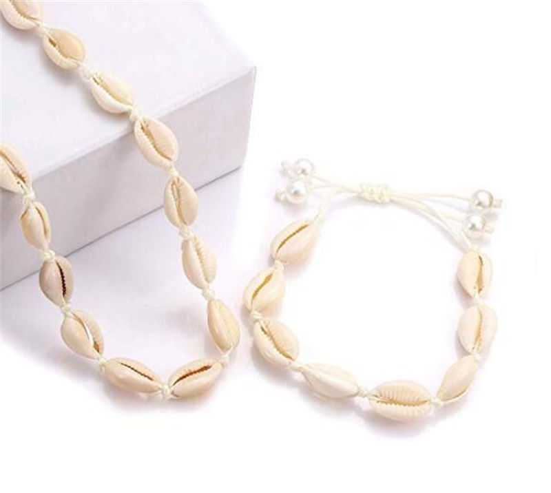 Custom Design Hawaii Beach Natural Pearl Sea Shell Choker