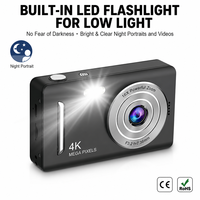 Kamera Vlogging Digital Murah Q12 CCD Layar IPS 2.4 Inci 1080P Zoom 16X Tahan Air Baterai Isi Ulang 96MP Autofokus untuk Anak Laki-laki