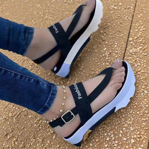 New Summer Plus Size 43 Wedge <strong>Sandals</strong> for Women <strong>Platform</strong> Roman <strong>Thong</strong> <strong>Sandals</strong> Wedge Shoes - Product Image 3