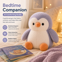 Jouets Compagnons IA Personnalisés |   Jouet en peluche intelligent à interaction émotionnelle avec rembourrage en coton PP, application/WiFi pour enfants
