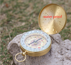 <span class=keywords><strong>Nuevo</strong></span> Brújula Luminosa de Latón Clásica Portátil para Viajes, Senderismo y Actividades al Aire Libre, Estilo Reloj de Bolsillo, Resistente al Agua, con Puntero, en Venta - Product Image 6