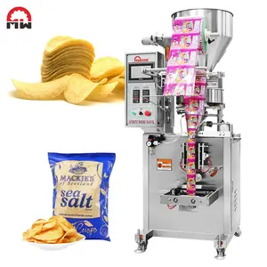 Máquina de embalaje de patatas fritas de palomitas de maíz, bolsita de sellado pequeña automática Vertical multifunción, máquina de embalaje de dulces de azúcar