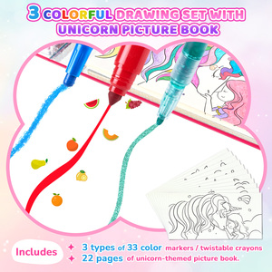 Joycat người mới bắt đầu nguồn cung cấp nghệ sĩ DIY vẽ trường hợp quà tặng sơn màu 33 pcs đánh dấu bút có thể gập lại nghệ thuật vẽ đồ chơi thiết lập - Product Image 4