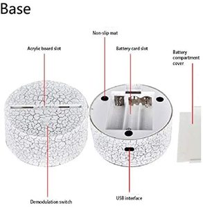 Mesa de café decoración del Led Sensor lámpara entre nosotros la noche de juego de luz de neón 7 cambio de Color 3D Luz - Product Image 6