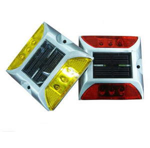 <span class=keywords><strong>Reflector</strong></span> LED solar de doble cara, luz de tierra de carretera intermitente - Product Image 4