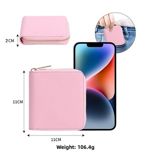 <span class=keywords><strong>Portafoglio</strong></span> Unisex in PU con Cerniera Corta e Blocco RFID Personalizzabile con Logo, Regalo Aziendale 11x11cm - Product Image 2