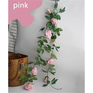 LUYI - Rosas Artificiales <span class=keywords><strong>de</strong></span> Seda Blancas y Rojas, Flores Largas para Boda, Guirnalda <span class=keywords><strong>de</strong></span> Flores Doradas para Boda, Día <span class=keywords><strong>de</strong></span> San Valentín - Product Image 6