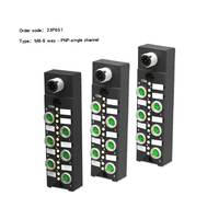 Boîtier de jonction en plastique FAS IP67, 3 broches, 6 voies, distributeur M8, connecteur terminal LED, monocanal, station d'alimentation PNP, certifié CE