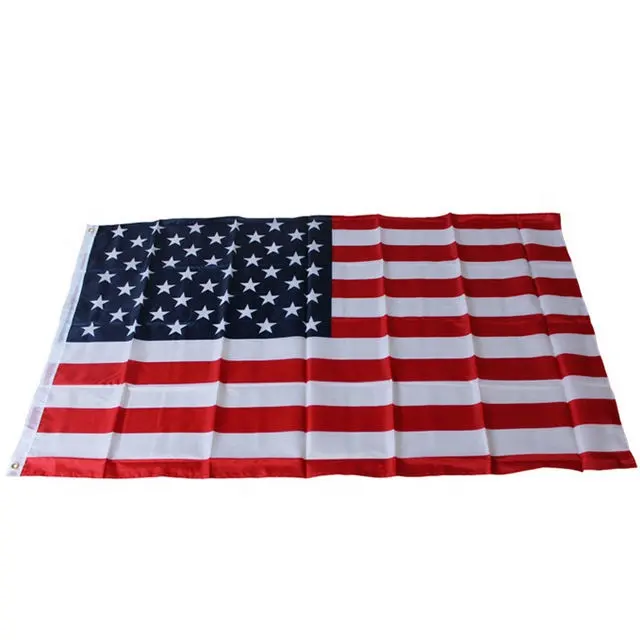 Nuoxin Hot Sales Custom Red White Blue Polyester Flag 3x5 FT American US Outdoor Flags For Promotional Activities