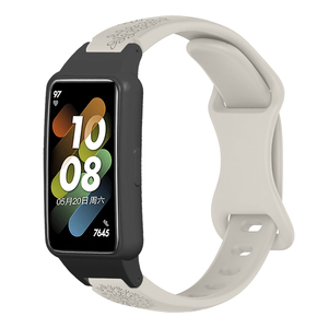 Bracelet en silicone souple et respirant à motif pissenlit pour montre connectée <span class=keywords><strong>Honor</strong></span> <span class=keywords><strong>Band</strong></span> <span class=keywords><strong>6</strong></span>/6NFC/6Pro/7 - Respectueux de la peau et étanche - Product Image 1