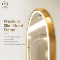 Miroir de salon LED mural au design moderne pour barbiers, coiffeurs et maquilleurs, meilleur prix garanti
