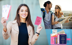 Cartera de Cuero con Bloqueo RFID y Logotipo Personalizado para Pasaporte - Accesorios de Viaje para Hombres y Mujeres - Product Image 2