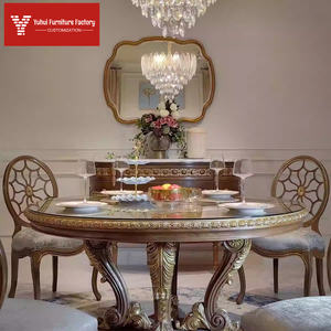 ชุดโต๊ะอาหารและเก้าอี้ไม้แผ่นปิดผิวลายไม้แบบผสมผสาน สีอ่อน สไตล์ยุโรป หนึ่งโต๊ะหกเก้าอี้ - Product Image 2