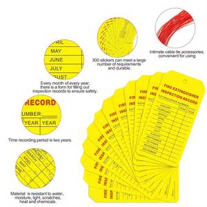 ป้ายบันทึกการเติมสารดับเพลิงและการตรวจสอบ ป้ายตรวจสอบความปลอดภัย - Product Image 3
