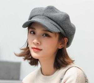 Boina Clásica de 6 Paneles Estilo Francés para Estudiantes, 100% Lana, para Invierno, para Mujer, para Esquí y Uso Casual, Disponible al por Mayor - Product Image 3