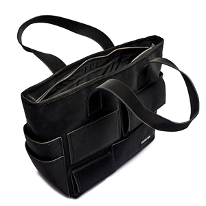 <span class=keywords><strong>Sac</strong></span> à bandoulière pour <span class=keywords><strong>femme</strong></span> en cuir végétalien de haute qualité, personnalisé, avec sangle simple ou bandoulière, multi-poches, style shopper - Product Image 4