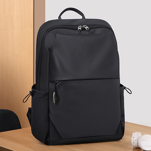 Custom Wholesale Unisex Fashion Casual Computer <b>Laptop</b> <b>Backpack</b> Waterproof Split <b>Leather</b> Student Schoolbag Zipper Hasp Closure - Product Image 4