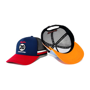 หมวกเบสบอลตาข่ายแบบปรับได้ 5 แผง สีทูโทน ปักลายปักโลโก้ด้านหน้าและด้านหลังตามสั่ง สำหรับผู้ชายและผู้หญิง - Product Image 2