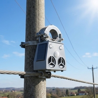Répulsif à ultrasons intelligent pour oiseaux, alimenté par énergie solaire, étanche, écologique, technologie sonore et lumineuse, matériau ABS, durée de vie 3-5 ans